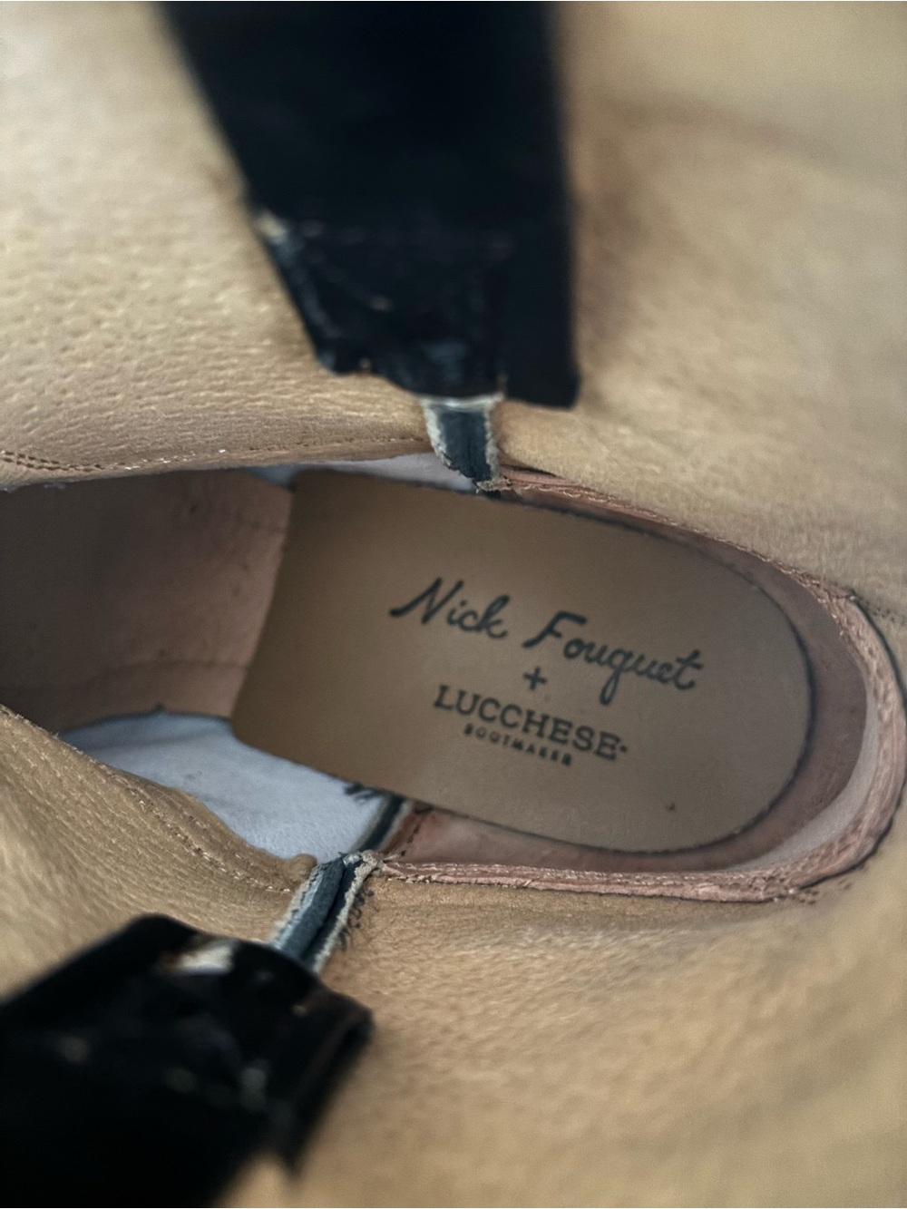 Rare Ltd.Edition Lucchese x Nick Fouquet Marfa Black Lizard Western Boots Sz 8 - Picture 9 of 9